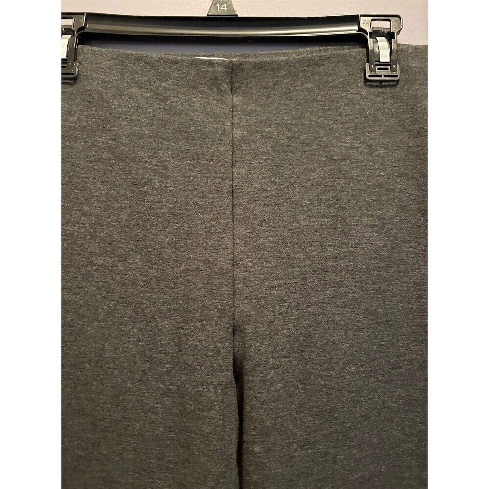 Liz Claiborne Alexis Pants Womens Size L Gray Pull-On Stretch Straight Leg - Picture 2 of 9
